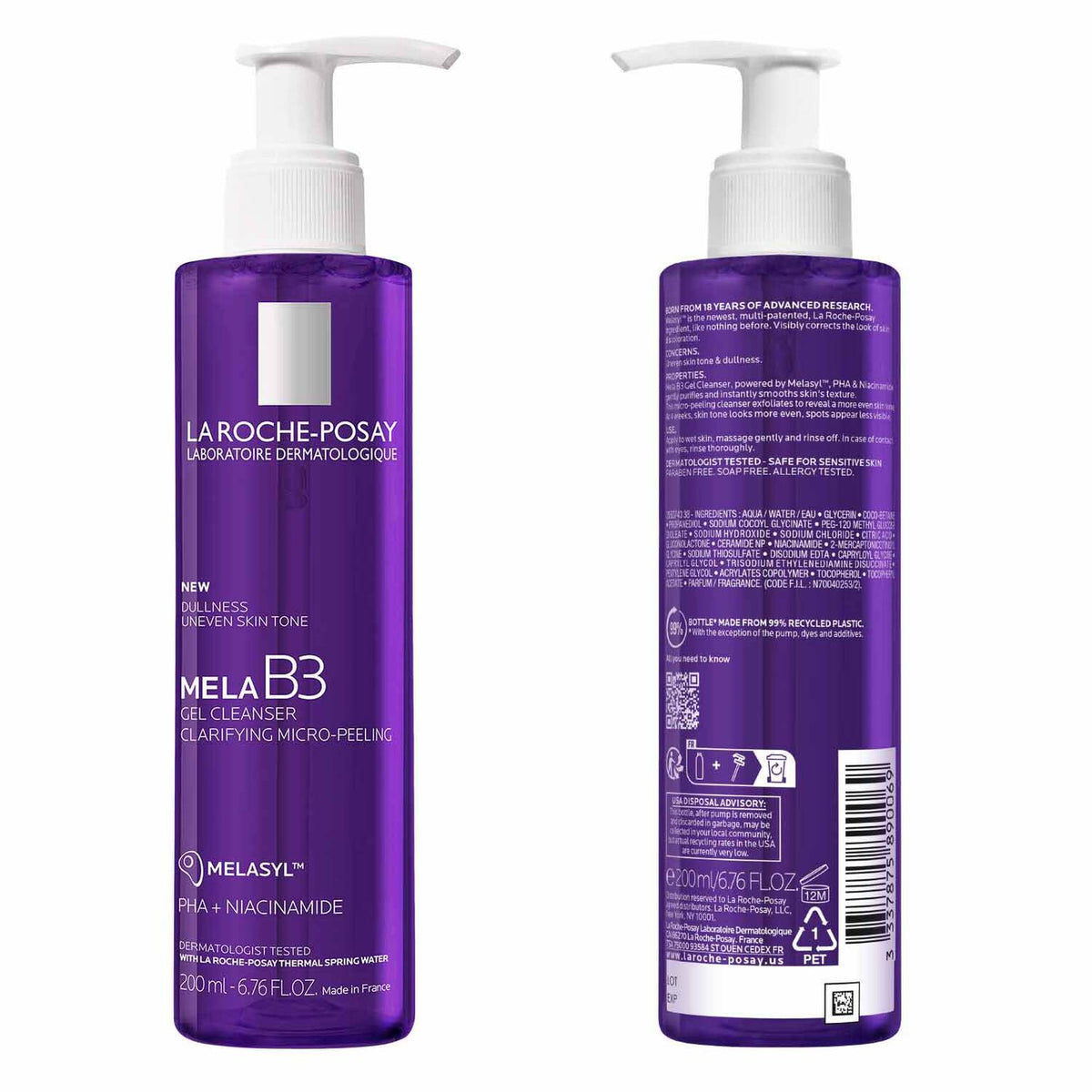 mela-b3-facial-gel-cleanser-with-melasyltm-niacinamide-g2 7_LaRochePosay-Product-MelaB3-MelaB3Cleanser-200ml-03337875890069-Back Packshot_REV.jpg 7_LaRochePosay-Product-MelaB3-MelaB3Cleanser-200ml-03337875890069-Back-Packshot_REV_394e5cafee49.jpg